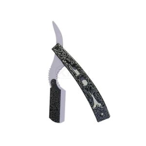 Rasoir droit ergonomique vert forêt avec poignée antidérapante pour un rasage confortable et une définition précise de la barbe - Product Image 5