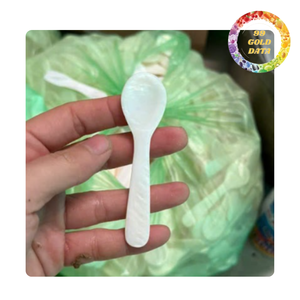 Mother of pearl spoon for dessert and tea natural shell spoon elegant design for restaurant and home - Product Image 2