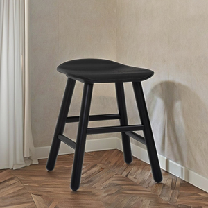 Premium Black Wooden <b>Stool</b> Footrest High Quality Modern Design Foot <b>Stool</b> for Living Room, <b>Bedroom</b> & Home Furniture Use - Product Image 1