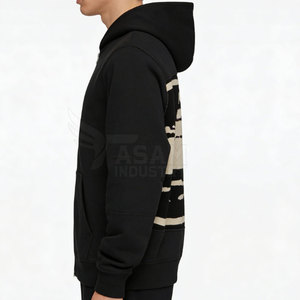 Sweat à capuche zippé sérigraphié, style décontracté, personnalisable, imprimé, tendance - Product Image 5