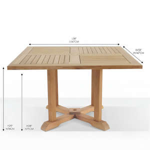 Mesas de Centro Extensibles Modernas Hechas de Madera de Teca Envejecida de Alta Calidad con Acabado Liso, Perfectas para el Hogar - Product Image 4