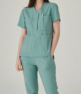 Uniformes Médicos Blancos para Enfermeras, Elegantes, de Manga Corta, Transpirables, Conjuntos de Uniformes para Hospital, Tallas XS-6XL, Venta al Por Mayor - Product Image 1
