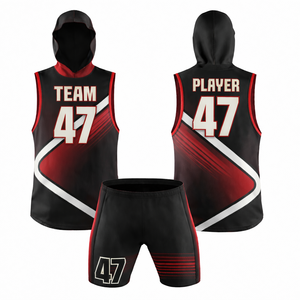 Ensemble d'uniformes de flag football personnalisés OEM, marque privée, fabricant en gros, maillots et shorts d'équipe respirants à séchage rapide, équipe personnalisée - Product Image 2