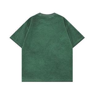 เสื้อยืดคอกลมแขนสั้นทรงหลวมสำหรับผู้ชาย ไซส์ใหญ่ ไหล่ตก สวมใส่สบาย เหมาะสำหรับออกกำลังกาย ลำลอง เป็นมิตรกับสิ่งแวดล้อม ผ้าถัก ระบายอากาศได้ดี สีพื้น - Product Image 2