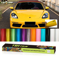 Film de protection de peinture auto-cicatrisant en TPU PPF couleur métallique liquide 7,5 mil, film de protection de peinture changeant de couleur, hydrophobe, 1,52x15m