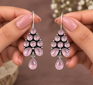 Pendientes Colgantes de Plata Oxidada con Ónix Negro y Engaste de Bisel Estilo Bohemia para Mujer, Ideales para Fiestas, Fabricante con Garantía Comercial - Product Image 3
