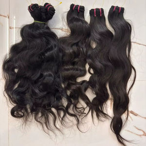 Extensiones de Cabello Humano Indio Virgen de un Solo Donante, Ondulado Suelto, Paquete de Trama Virgen, Envío Rápido - Product Image 1