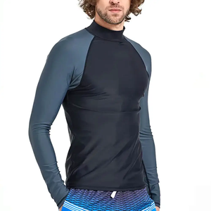 Rashguard imprimé respirant à manches longues pour hommes adultes en Spandex/Polyester – Meilleure vente à prix réduit - Product Image 4