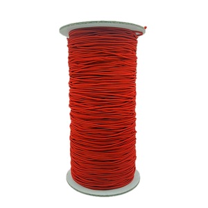 Cuerda elástica trenzada de 1.2 mm, roja, 288 yardas, 100% nailon, alta tenacidad, ecológica, cuerda elástica personalizada para textiles del hogar y calzado. - Product Image 1
