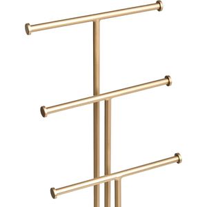 Espositore per Gioielli a Quattro Livelli Bianco/Oro, Organizzatore a Forma di Albero per Collane, Orecchini, Bracciali e Anelli - Product Image 4