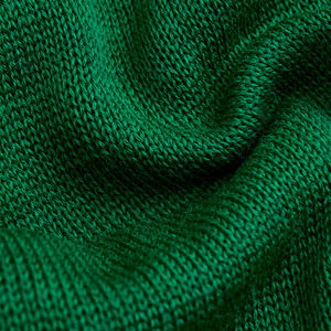 Cardigan Homme Tendance Haut de Gamme Vert Col V Manches Longues Patchwork Fermeture Boutonnée Laine/Nylon Tricoté Respirant Hiver - Product Image 4
