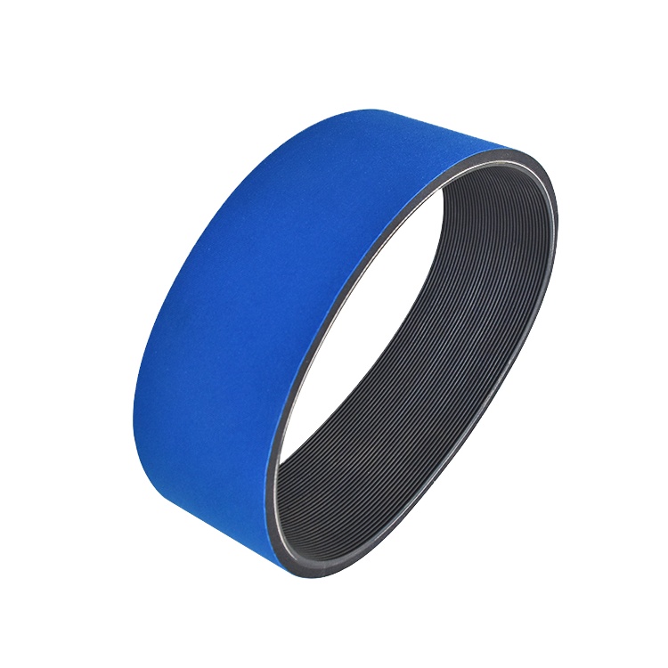 High Temperature Resistant Acid Alkali Resistant PVC Conveyor Belt Blue Polyester Fabric OEM Customizable For Production Line