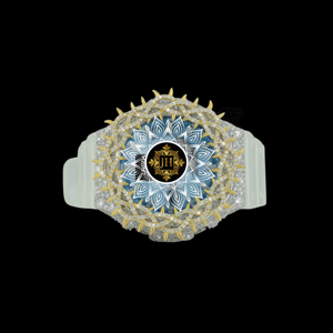 Reloj de pulsera estilo HipHop de alta calidad totalmente personalizado con bisel de moissanita VVS para hombre o mujer, reloj de diamantes hecho a mano. - Product Image 4