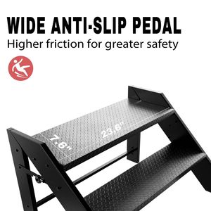 Escabeau pliable 2-4 marches avec hauteur réglable et pieds antidérapants, dispositif d'aide pour spa, marchepied pliable pour camping-car avec main courante - Product Image 2