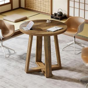 Tavolino Rotondo per Ufficio e Soggiorno, Adatto per Conferenze e Cene - Product Image 1