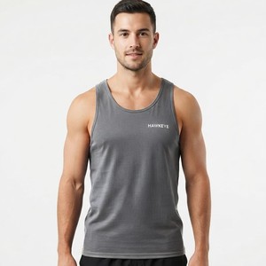 Gym Activewear Shoulder Sport <b>Vest</b> Stylish and Fashionable Cotton Sleeveless Top Low Price High Quality Men Tank Top - Product Image 5