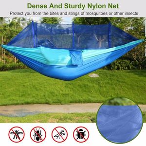 Portable Double Camping Hammock with Mosquito Net 600lbs Load Capacity for 2 Persons for Outdoor Hiking and Camping - Product Image 5