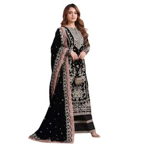 Trajes Shalwar Kameez de 3 Piezas para Mujer, de Invierno, Ligeros, de Secado Rápido, de Lino, Color Personalizado, Todas las Tallas, para Fiesta, Calidad Premium - Product Image 4