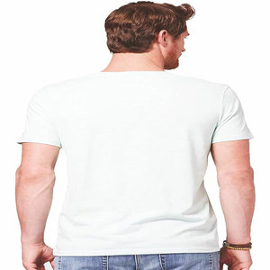 เสื้อยืดพิมพ์ลายแฟชั่นโอเวอร์ไซส์สำหรับผู้ชายผ้าคอตตอน100% เปิดไหล่มี280gsm 300gsm 320gsm - Product Image 3