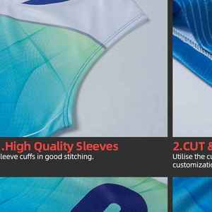Ensemble d'uniformes de volley-ball en polyester, couleurs et logo personnalisés, dernier style, service OEM, vente chaude, uniforme de volley-ball sur mesure - Product Image 2
