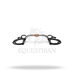 Mors à cheval Kimberwick Pivot Cricket Roller Curb, équipement d'équitation - Product Image 3