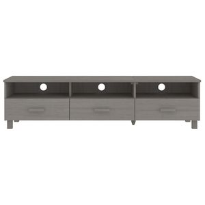 HAMAR grigio chiaro legno massello pino TV Stand 62.2 "x 15.7" x 15.7" - Product Image 3
