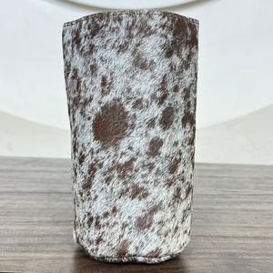 ที่ใส่เครื่องดื่มทำจากหนังวัวแท้ที่ออกแบบได้เองมีเอกลักษณ์แบบชนบทสำหรับกระป๋องเก็บความเย็นเครื่องดื่มที่ทนทานและมีสไตล์ - Product Image 5