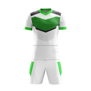 Uniforme de Fútbol Personalizado para Hombre, Impresión de Logotipo, Alta Calidad, 100% Poliéster Elástico, Secado Rápido, Color Sólido, Cuello en V - Product Image 2