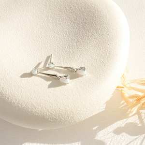 Pendientes de ópalo en plata de ley 925 con baño de oro vermeil de 14 quilates, pendientes colgantes, joyería vintage, regalos de cumpleaños para ella - Product Image 4