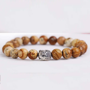 High Quality Picture jasper <b>Beads</b> Buddha <b>Bracelet</b> Romantic Gift Fashion Charm Jewelry for <b>Men</b> Women Energy Meditation - Product Image 2