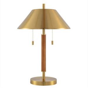 Elegante Lámpara de Mesa de Metal Latón con Acabado Texturizado y Pantalla de Tela Clásica para Proyectos de Decoración del Hogar de Primera Calidad - Product Image 5