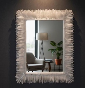 Espejo Decorativo de Pared de Diseño Moderno, Atractivo y Lujoso para el Hogar, de Alta Calidad, Piedra de Selenita, Tamaño Personalizado - Product Image 3
