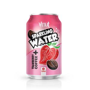 Eau gazeuse au café et à la fraise 330ml, fabricant de boissons OEM ODM, étiquette privée - Product Image 1