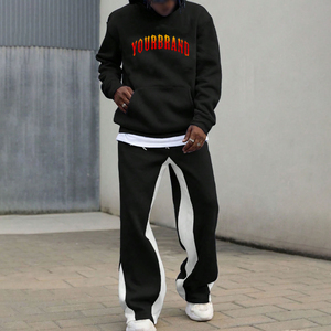Conjunto de Sudadera con Capucha y Pantalones Deportivos de Alta Calidad para Hombre, Otoño Invierno |   Conjuntos Deportivos Holgados Resistentes con Logotipo Personalizado, Tallas Grandes 2026 - Product Image 1