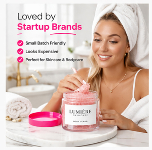 Personnalisation du logo, pots cosmétiques de 50 ml, 100 ml, 200 ml, 4 oz, 6 oz, 8 oz, 250 ml, contenants pour gommage corporel, pots en plastique pour animaux de compagnie avec couvercles roses - Product Image 3