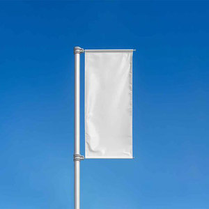 Bandera Publicitaria Portátil de Polipropileno Tejido Transpirable con Impresión Personalizada, Correa Ajustable y Montaje Instantáneo - Product Image 2