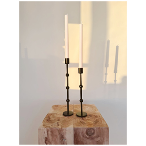 Artisan Craft Iron Candle Holder <b>Rustic</b> Black Candle Holder Unique Iron Candle Stand for Decorative Candle Display and Gifting - Product Image 1
