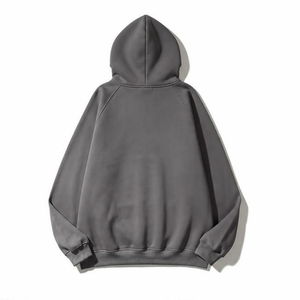 Sweat-shirts d'hiver basiques personnalisables avec LOGO – Hoodie pull oversize pour homme, couleur unie, grandes tailles, 480 g/m², brodé, 100 % coton molletonné - Product Image 2