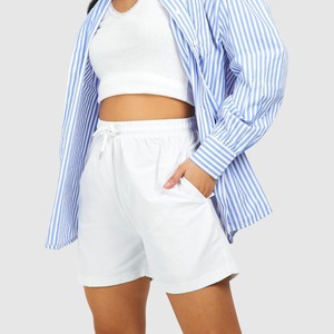 Shorts OEM pour femmes, couleur unie, coupe décontractée, taille élastique, pour le sport, le cyclisme et l'entraînement - Product Image 3