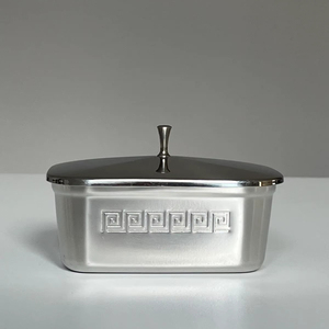 จานใส่เนยสแตนเลสสุขอนามัยสำหรับการเก็บอาหารอย่างปลอดภัยและการจัดระเบียบเคาน์เตอร์ครัว - Product Image 1