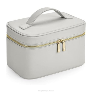 Custom Logo <b>Make</b> <b>up</b> Bag Toiletry Luxury Beauty Zipper Closure Travel Waterproof Leather PU <b>Storage</b> Cosmetic Bags & Cases - Product Image 2