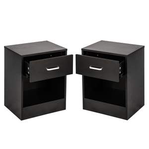 2pcs XH <b>Nightstands</b> with Drawer Elegant Furniture for Bedroom - Product Image 4