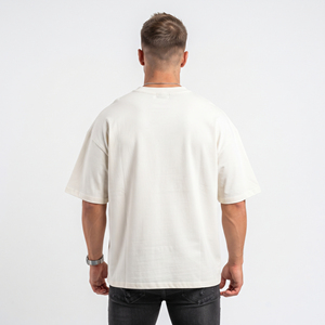 T-shirt pour homme de qualité supérieure, coupe ample, 100% coton et polyester, manches courtes, style moderne, décontracté, streetwear, t-shirt d'été - Product Image 2