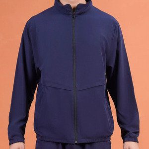 Veste et pantalon de survêtement surdimensionnés en nylon/acrylique respirant, personnalisés, avec fermeture éclair, réfléchissants, imperméables, coupe-vent, streetwear uni - Product Image 4
