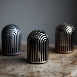 Brûleur d'encens en forme de dôme en métal moderne, porte-cône d'encens, brûleur d'encens d'aromathérapie, décoration parfumée pour la maison, décoration de méditation - Product Image 4