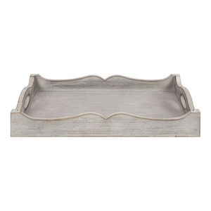 Plateaux de service en bois de qualité supérieure sur pieds pour la cuisine, la table basse, décoration, socle décoratif en bois avec poignées en métal noir - Product Image 4