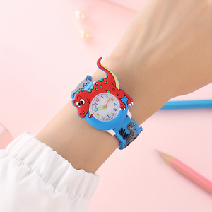 Bracelet de montre en silicone motif dinosaure mignon pour enfants, idéal pour les montres d'extérieur, cadeau pour fils 7912 - Product Image 4