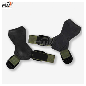 Agarraderas de palma de PVC de caucho natural extra resistentes, duraderas y negras para culturismo, levantamiento de pesas, protección integral Geo - Product Image 1