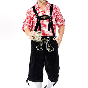 Lederhosen bavaroises allemandes pour hommes, vêtements personnalisés, tenue traditionnelle, couleur unie, haute qualité, respirant, activités de plein air - Product Image 3