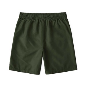 Shorts pour homme personnalisés, couleur vert olive, cordon de serrage, taille élastique, séchage rapide, shorts décontractés, Bermuda, tissu 100% polyester, shorts de bain - Product Image 2